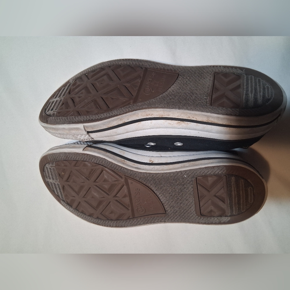 Converse All Star Black White Low Top Women 6/ Men 4 , Grunge Classic Streetwear - Picture 8 of 11